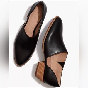 Madewell The Lucy Shoe In  Black Leather Size 9